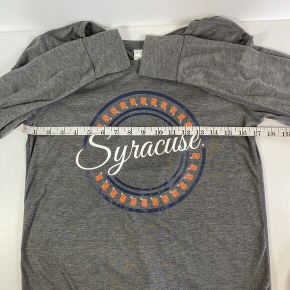 Syracuse University Shirt Womens Sz M Split Open Back Thumb Holes Athleisure - Picture 8 of 11